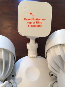 ring floodlight reset cam button install camera down upside tenant