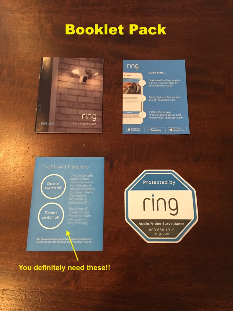 Ring Floodlight Cam Booklet