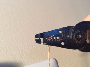 trimming the thermostat wires