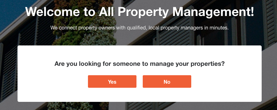 All Property Management Home Page